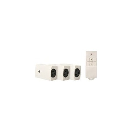 Southwire Woods 13569 Indoor Wireless Remote Control with 3-Outlets, 3-Pack, White - White - 3 Pack 13569