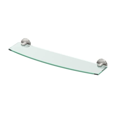 Gatco Reveal Glass Vanity Shelf, Satin Nickel 4676