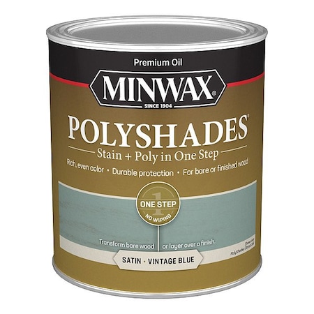 Minwax Wood Stain, 1 qt, Vintage Blue 613944444