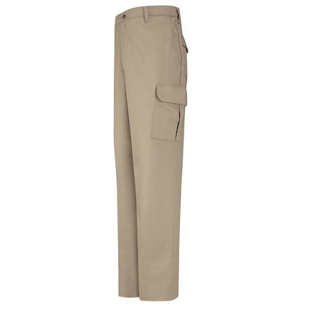 Red Kap MNS KHAKI CARGO PANT W/SNAPS MTR FL PC76KH 40 37U