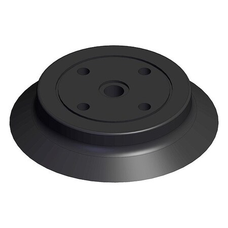 Smc Vacuum Pad, Black, Bellows Pad ZP80HS