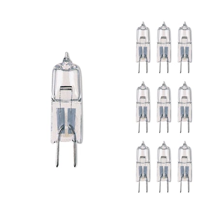 Bulbrite Mini 10w Equivalent T3 Bi-Pin Base G4 in Clear Fnsh Dimmable Soft Wht 2900K Halogen Lght Bulb, 10PK 860779