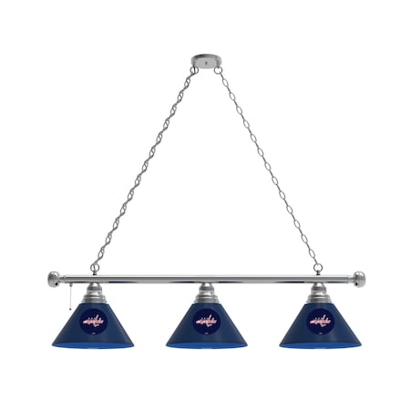 Holland Bar Stool Co Washington Capitals 3 Shade Billiard Light, Chrome Fixture BL3CHWshCap