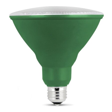 Feit Electric LED Bulb, Flood/Spotlight, PAR38 Lamp, E26 Lamp Base, Green Light PAR38/G/10KLED/BX