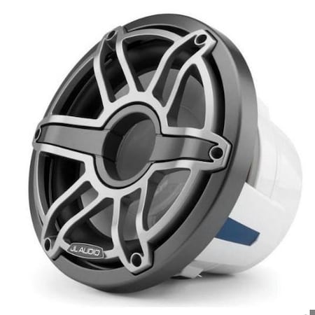 Jl Audio 10in Marine Subwoofer Driver, Grey Metallic Trim Ring, Titanium Sport Grille, 4 ohm 93646/010-03490-00