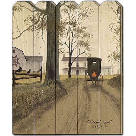 Homeroots Headin Home Unframed Print Wall Art 404539