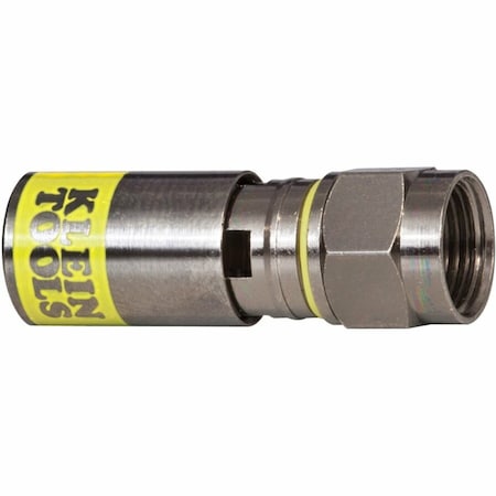 Klein Tools Universal F, Comp Connector RG6-R6Q, PK10 VDV812-606