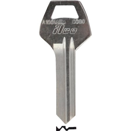 Ilco Corbin Nickel Plated House Key CO89 / A1001ABM, 10PK IAL5041113B