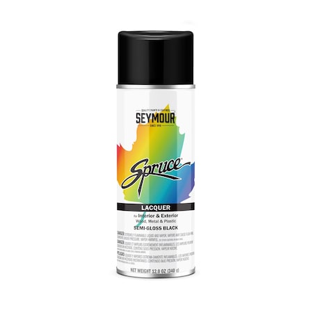 Seymour Of Sycamore Seymour Spruce Lacquer Spray Paint, Semi 98-38