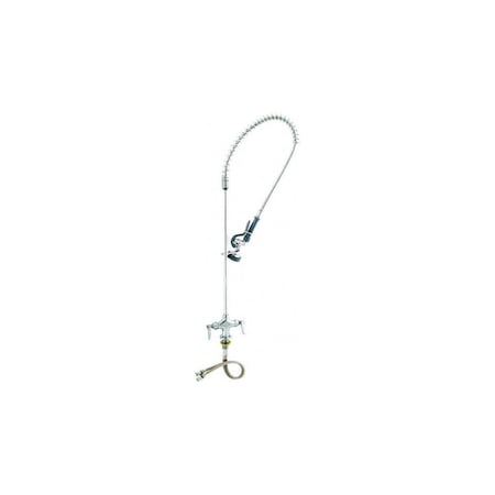 T & S Brass & Bronze Works 2-Handle Pull-Down Sprayer Kitchen Faucet in Polished Chrome B-0113
