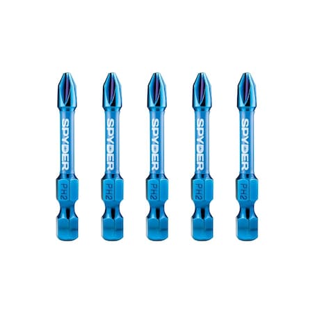 Spyder 5-Piece 1/4-in x 2-in PH2 19087