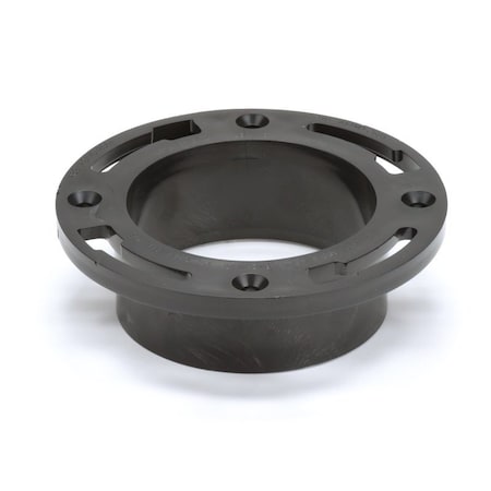 Oatey Closet Flange, 4 in Connection, ABS, Black, For: 4 in Pipes 43548