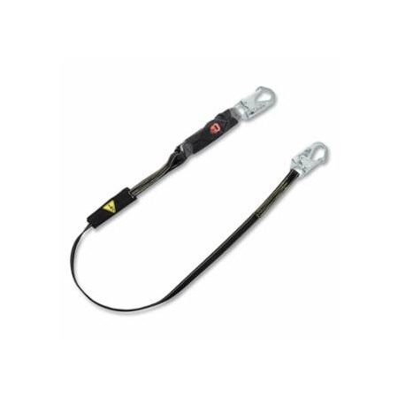 Msa Safety V-SERIES, Leading Edge Safety Lanyard, 6 ft, Single, Small Snaphooks, High Heat Web, Fixed, 310 lb 454-10199053