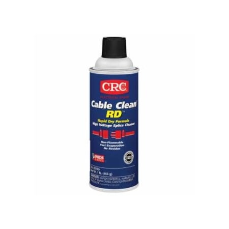Crc Cable Clean RD High Voltage Splice Cleaners, 16 oz Aerosol Can, 12PK 125-02150