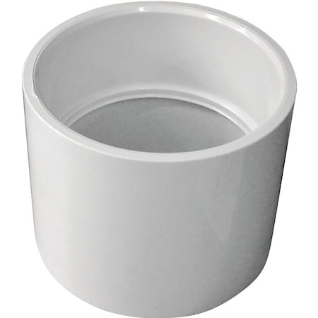 Genova CANPLAS Coupling, 3 in, Hub, PVC, White 193003