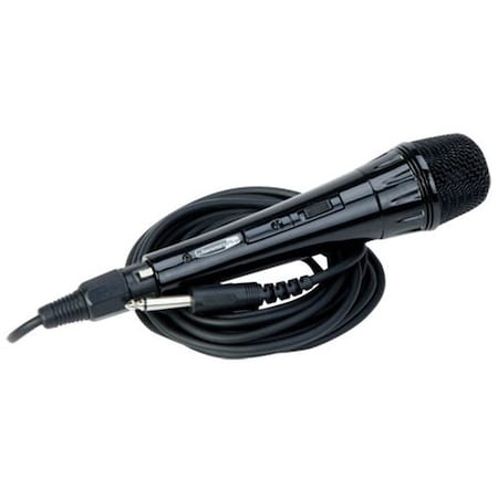 Jammin Pro MYBLACK Style Unidirectional Dynamic Microphone w/XLR Jack Cable & Karaoke Software MIC016