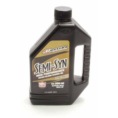 Maxima Racing Oils 1 qt Semi-Syn Motor Oil 20W50 Semi-Synthetic MAX39-35901BS