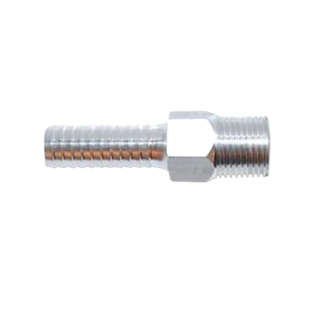 Attwood Attwood Universal Aluminum Fuel Hose Fitting - 3/8in NPT x 3/8in Barb 88FBMA102-6