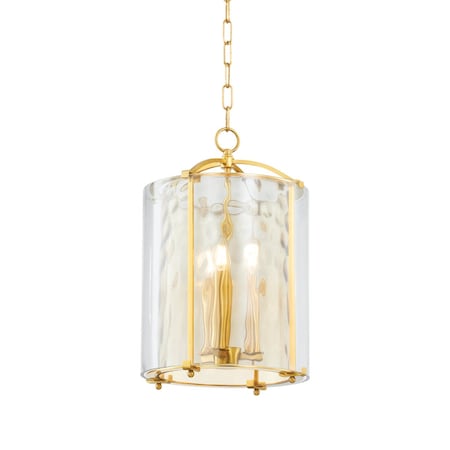 Hudson Valley Lighting Ramsey 3 Light Lantern 12 In. Aged Brass 6003-AGB