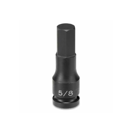 Grey Pneumatic Impact Driver, 1/2 in Drive, SAE, 7/16 in Size, 2.95 in OAL, Hex 914-2914F