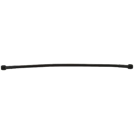 Powerhouse 21 in. No. 4 Two -4 Straight Ends Coated Braided Line Hose, Black PO3612736