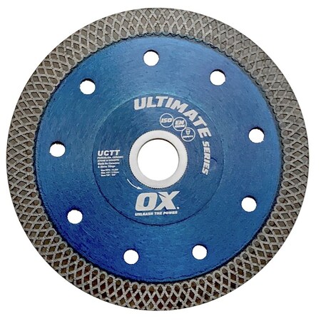 Ox ULTIMATE UCTT Blade, 4-1/2 in Dia, 7/8 to 5/8 in Arbor, Segmented OX-UCTT-4.5