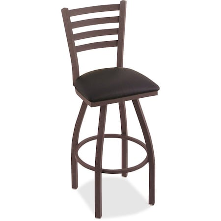 Holland Bar Stool Co 30" Swivel Bar Stool, Bronze Finish, Black Vinyl Seat 41030BZBlkVinyl