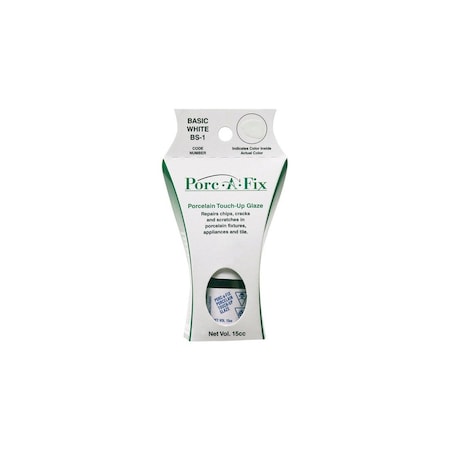 Porc-A-Fix Basic White Porcelain Touch-up Paint, 15cc BS-1