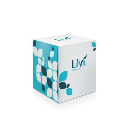 Solaris Paper Livi VPG Select Boxed Facial Tissue White 2-Ply 8.37 inX8.07 in Cube Box, 3240PK 11516