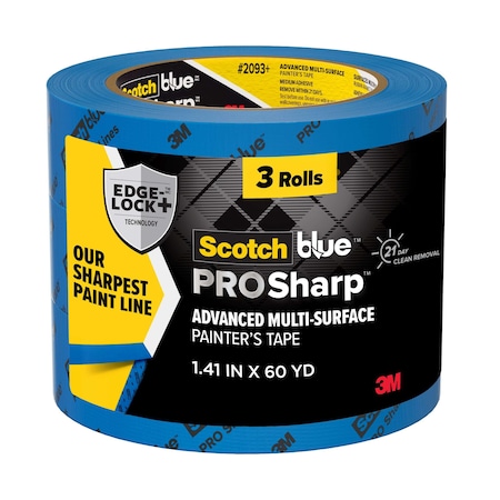 3M Painter'sTape, CrepePaper, Blue, 60ydL, PK3 50584