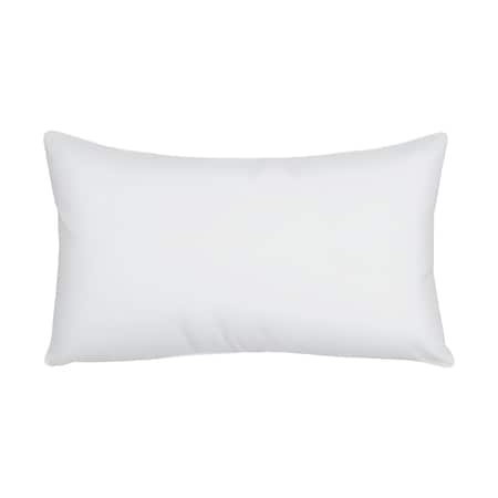 Homeroots 16" X 24" White Lumbar Throw Pillow Insert 534277