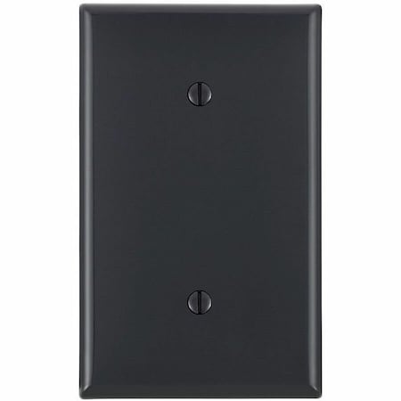 Leviton Blank Wallplate, Standard Size, Gang 1, Black 80719-E