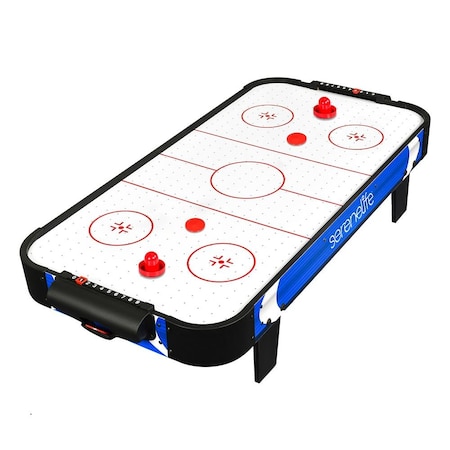 Serenelife 40 in Air Hockey Game Tabletop, w/Fastest Game Play Upgraded 110v Motor, Built-in Score Tracker & SKARHDT21