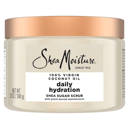 Shea Moisture Virgin Coconut Oil Coconut Daily Hydration Shea Sugar Scrub, 12 Ounce, 12PK 64387643