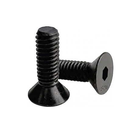 Zdb Industrial 7/16-14 x 1-1/4in Flat Socket Cap Screw, Plain 10001616