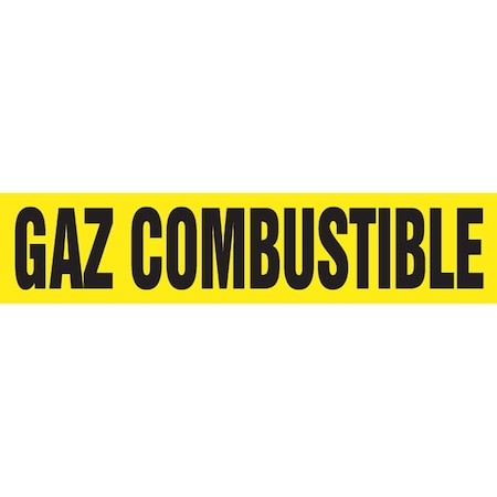 Accuform FRENCH PIPE MARKER GAZ COMBUSTIBLE CRPK333SSH