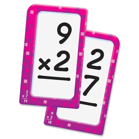 Trend Enterprises Trend Multiplication 0-12 Pocket Flash Cards, 3-1/8" x 5-1/4", 56 Cards/Box T23006