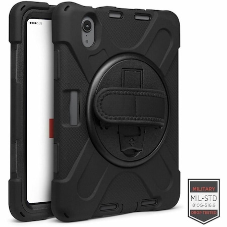 Cellairis APPLE RAPTURE RUGGED - IPAD MINI 6 W/ KICKSTAND & HAND STRAP BLACK 02-0470001