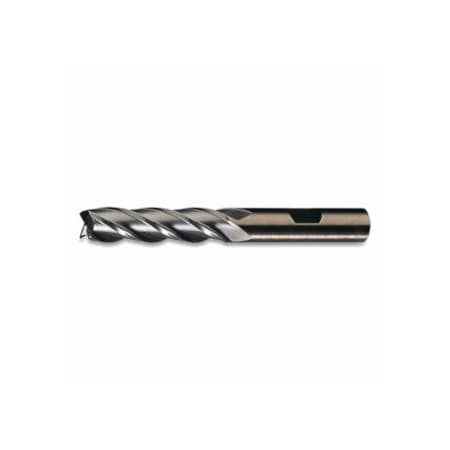 Cleveland HGC-4C Series HSS-CO 8% Bright Single Center Cutting End Mill, 1 in dia, 1 in shank size, 2 in L 890-C42714
