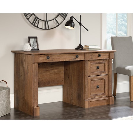 Sauder Computer Desk, 30.039 in H, 53.15 in W X Vintage Oak 422002