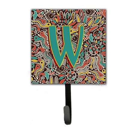 Carolines Treasures Letter W Retro Tribal Alphabet Initial Leash and Key Holder CJ2013-WSH4