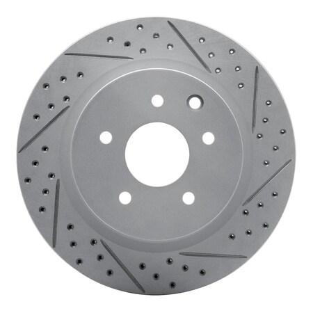 Dynamic Friction Co DFC Geoperformance Rotor - Drilled and Slotted 830-67055R