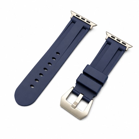 Elegani Rubber Watch Replacement Band Compatible with Apple Watch 41mm, Blue RST-BLU-41mm