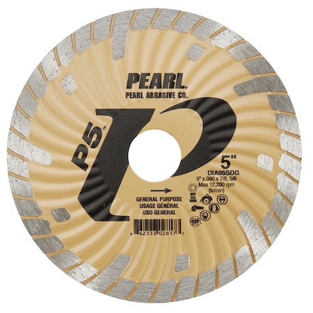 Pearl P5 Super Dry Waved Core Turbo Blade 5in, 5/8in-7/8in DIA05SDG