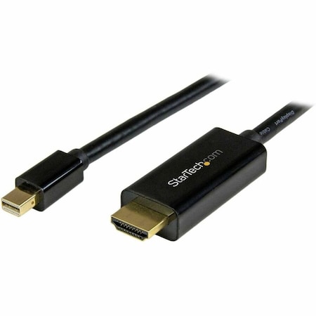 Startech.Com 6ft 2m Mini DisplayPort to HDMI Cable 4K MDP2HDMM2MB