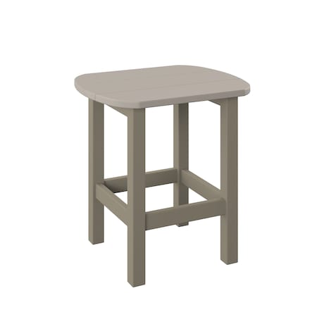 Polybird OVAL END TABLE.      SAND AND WEATHERWOOD POLYBIRD P52