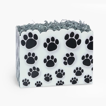 Nashville Wraps Paw Prints Basket Box, Large 10.25x6x7.5, 6PK PAWL