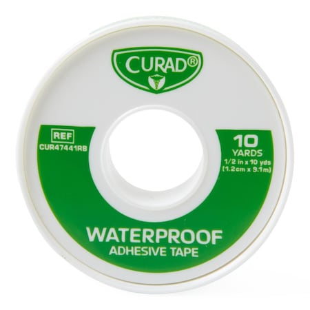 Medline CURAD Waterproof Adhesive Tape, 1/2in x 10 yd. CUR47441RBH
