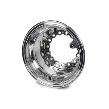 Keizer Aluminum Wheels 15 x 9 in. Outer Wheel Half 5 Pro Ring, Polished KAWW159