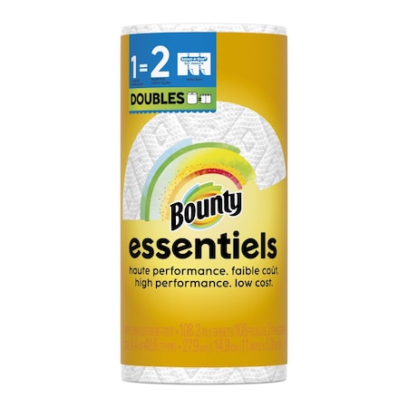 Bounty Essentials Paper Towels 108 sheet 2 ply 80810311